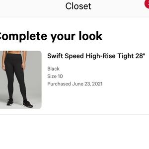 Lululemon Athletica High-Rise Leggings - Black